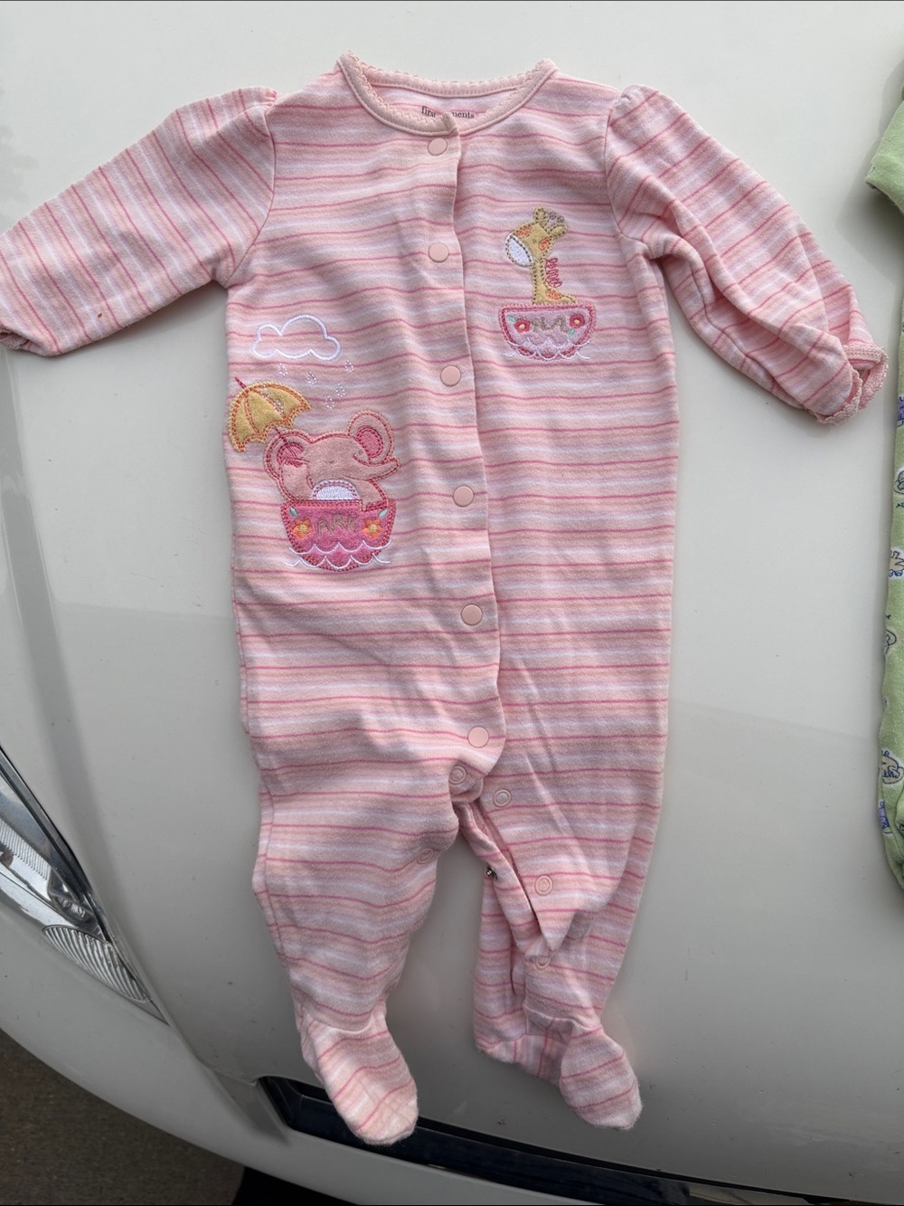 Girls 6-9 months vintage sleeper